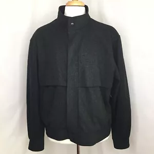 Members Only Mens Black Wool Blend Coat Jacket Size 46 Vented - Picture 1 of 11
