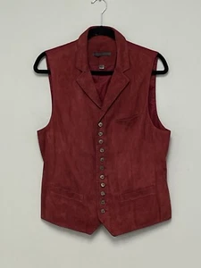 $1498 New John Varvatos Collection Goat Suede Multibutton Vest EU 48 USA 38 - Picture 1 of 8