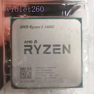 AMD Ryzen 5 3400G AM4 CPU Processor R5 3400G Zen+ 3.7GHz/4MB Quad-Core - Picture 1 of 1
