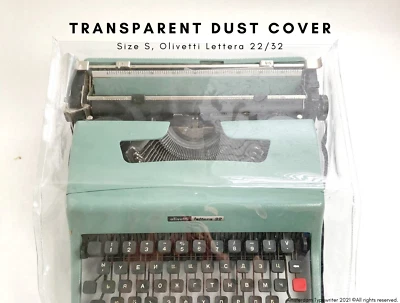 Typewriter Dust Cover - Transparent - Will Fit Olivetti and other - Image 1 of 4