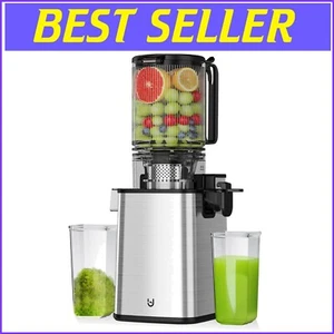 350W Slow Cold Press Juicer with 5.3" Feeding Chute – Easy Clean Stainless Steel - Picture 1 of 10