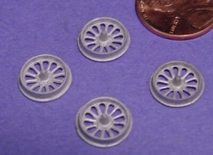 O SCALE On3/On30 SMALL SPEEDER OR RAIL CAR WHEELS WISEMAN DETAIL PARTS #O293 - Picture 1 of 1