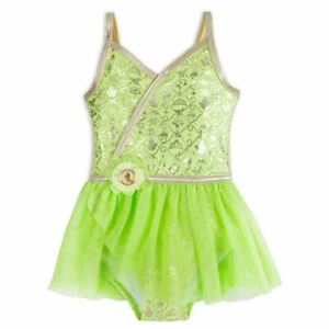 Disney Store Princess Tiana One Piece Swimsuit Girl Size 5/6 7/8 9/10 - Picture 1 of 1
