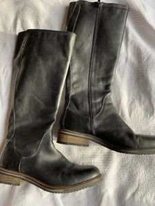 Damen Lederstiefel, Pier One, Größe 38, Schwarz - Bild 1 von 6