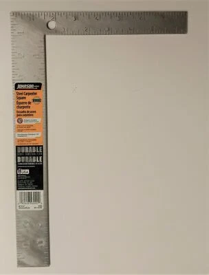 JOHNSON 430 Steel Carpenter's Square 8" x 12" USA - Image 1 of 3