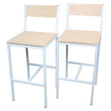 MOD. JESOLO SET 2 SGABELLI Bar Arredamento Moderno CUCINA Sedia Sgabello