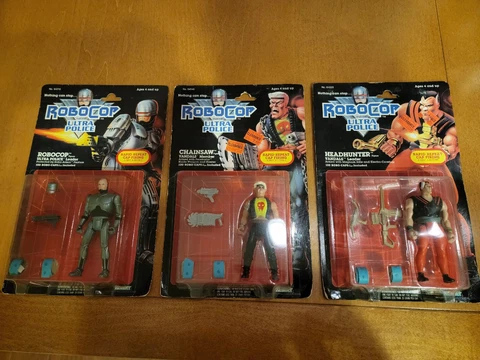 3 ROBOCOP ULTRA POLICE 1988 ACTION FIGURES KENNER NOC Cover