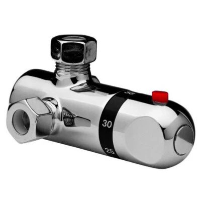 MISCELATORE TERMOSTATICO HUBNER SOTTO BOILER 1/2" 42.01H CROMATO SCALDABAGNO - Immagine 1 di 4