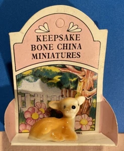 Our Own Import, Inc. Deer Figurine Bone China Miniature Collectable 1.25" - Picture 1 of 3