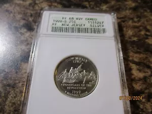 1999-S SILVER 25C ANACS PF 68 HVY CAMEO NEW JERSEY 1247 - Picture 1 of 2