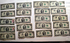 Lot Of 20 $2 Dollar Bills | 1976 | Various Conditions | Usa Notes