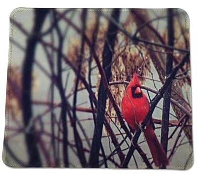 Alfombrilla de ratón antideslizante para computadora Red Cardinal en invierno vida silvestre Country 9 x 7 pulgadas  Foto 1 de 3