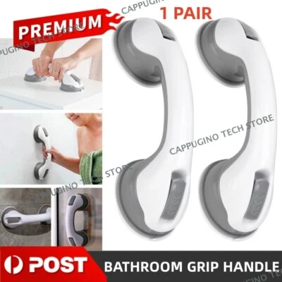 2x Safety Bathroom Aid Bath Shower Hand Grab Grip Towel Suction Rail Bar Handle - image 1 of 4