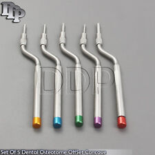 Sinus Lift Osteotomes Set Of 5 Offset Convex Dental Implant Surgical Instrument