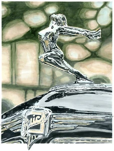 ""Buick Chrome"" 20""X30"" Firmado Número Estampado Giclee Por Richard Lewis" - Imagen 1 de 1