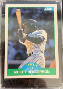 1989 Score - #70 Rickey Henderson