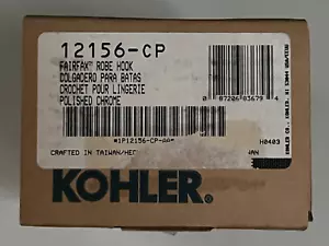 Kohler Fairfax K-12156-CP Single Robe Hook Polished Chrome OEM GENUINE 12156-CP - Picture 1 of 9