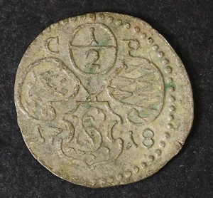 PFALZ-ELECTORAL PFALZ 1/2 Kreuzer 1718 - Billon - Karl Philipp - VF - 335 - Picture 1 of 2