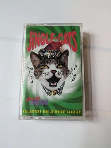 Jingle Cats Meowy Christmas Cassette Tape 1993 Holiday Real Kittens Singing - Picture 1 of 3