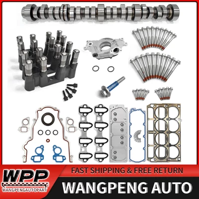 NON-AFM Camshaft Lifters Kit Oil Pump Valley Cover FOR 07-13 Chevrolet GMC 5.3L Foto 1 de 4