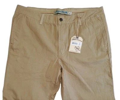 Nova Calça Lounge Masculina Caqui Margaritaville Praia Bronzeada, Tamanho 36, $88 - Imagem 1 de 4