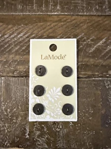 LaMode Buttons 6 Piece 7/16” - Picture 1 of 3