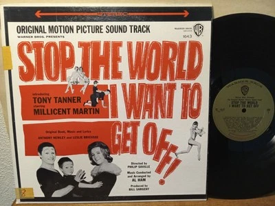 Newley & Bricusse- Stop The World I Want To Get Off! Soundtrack, LP EX WB STEREO - Image 1 of 4