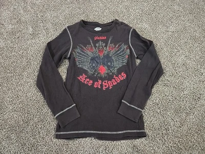 Camisa Dickies Y2K Térmica Tejida Gofre Manga Larga Jóvenes Niños Talla Grande Grunge Foto 1 de 4