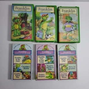Franklin The Turtle VHS lot Of 6 Children's Cartoon Movies -Tested- - Picture 1 of 16
