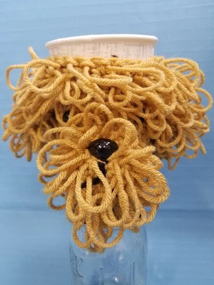 Doodle Dorado Pelo Rizado Perro Crochet Hecho a Mano Taza Acogedor Soporte Regalos por Bren Foto 1 de 4