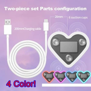 Car Shop Window Light Heart Shape Solar-Powered Decorative Emitting Lamp LED - Picture 1 of 25