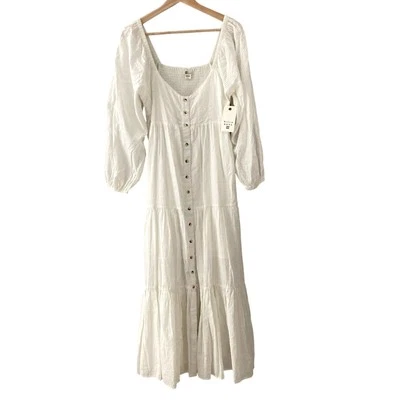 Billabong NEW Starry Skies Maxi Dress - White - Medium - Image 1 of 4