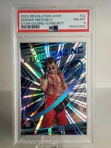 Shawn Michaels 2023 Revolution WWE Wrestling Star Gazing Sunburst PSA 8 - Imagen 1 de 3