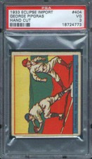 1933 R337 Eclipse Import #404 George Pipgras PSA 3 Boston Red Sox