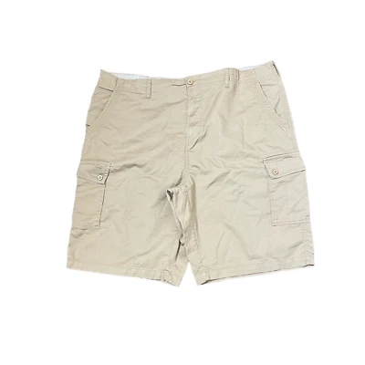 Nat By Nat Nast Cargo Shorts Size 46 Tan Flat Front 100% Cotton Mens 46X11.5 - Image 1 of 4