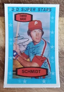 1975 Kellogg's 3-D Super Stars Mike Schmidt #56 / Cracked But Clean & Sharp - Bild 1 von 2