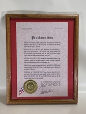 Willie McCovey Personally Owned San Francisco Proclamation Dianne Feinstein Auto