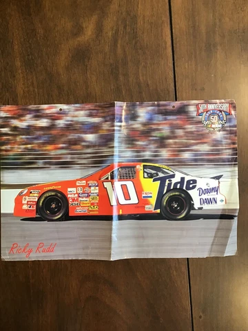 Nascar 50th Anniversary Ricky Rudd  Tide Race Car Poster  17”X12” Cover