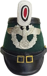 Shako Leather Prussian Helmet for Officer Ranks of The Jager Batallion helmet - Picture 1 of 8