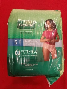 Depend Fit Flex Disposable Womens Underwear Small Maximum 19 Ct FREE SHIPPING  - Picture 1 of 3