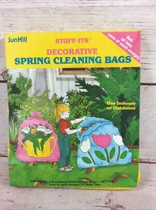 Vintage Sun Hill Decorative Spring Cleanig Bags 2 40”x 36”  - Picture 1 of 12