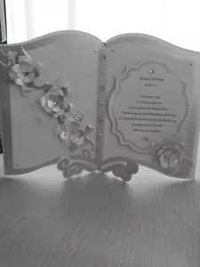A4 Caja Grande Personalizada Tarjeta Libro Boda, Aniversario, Cumpleaños Cualquier Ocasión - Imagen 1 de 11