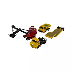 Corgi Bedford S Low Loader w/ Luffing Shovel & Tipper Wimpey 1:50 Diecast Truck - Picture 1 of 7