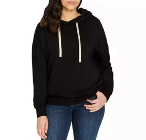 Nueva Sudadera con Capucha Buffalo David Bitton Negra Suave (Talla Pequeña) SP - Imagen 1 de 5