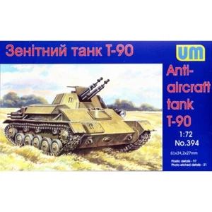 UNIMODELS UM 394 Plastic scale models kit 1:72 T-90 Soviet anti-aircraft tank - Picture 1 of 24