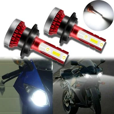 White 6000 LM LED Headlight Bulb For Honda CBR600RR 2005-2019 CBR300 2015-2018 - Image 1 of 4