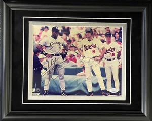 Frank Thomas & Cal Ripken Jr Autographed 8x10 Framed Photo (JSA) - Picture 1 of 1