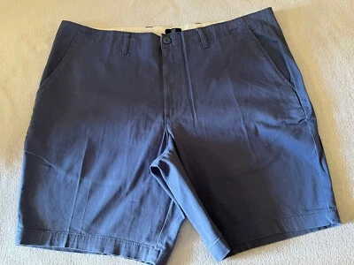 Men’s George Above The Knee Flat Front Shorts Slate Blue Size 40 - Image 1 of 4