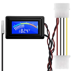 Thermometer Temperature Gauge Meter Fahrenheit Centigrade -50~110℃ Sensor Probe - Picture 1 of 8