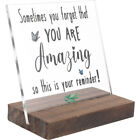 You Are Amazing" Zitate Schreibtischdekoration - Acrylplakette mit Holzstnder